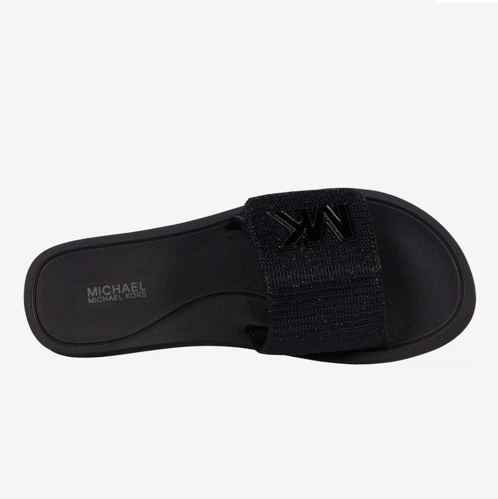 Michael Kors MK Logo Velcro Slide Sandal